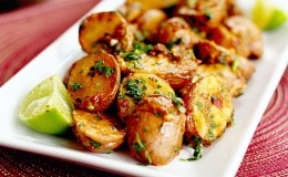 Chipotle and Lime Roasted Potatoes - In Sock Monkey Slippers