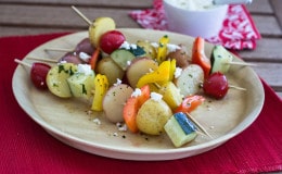 Potato Salad Skewers