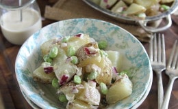 Potato edamame salad